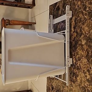 Under cabinet waste basket/with track
